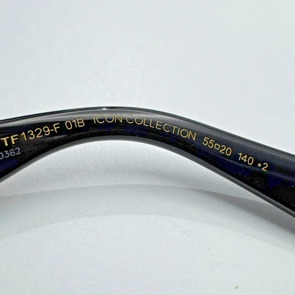 Tom Ford Sunglasses Icon TF1329-F 01B Black Butterfly Gray Gradient Asian Fit